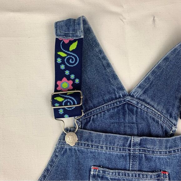 Vintage Tweety Bird Looney tunes girls size 8 denim shortalls overalls cartoon 9 - Picture 7 of 11